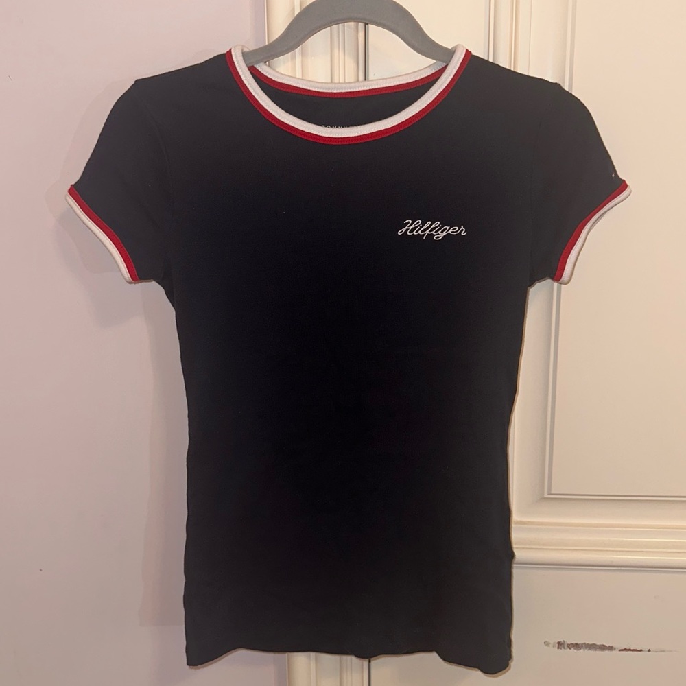 Tommy Hilfiger dark navy blue fitted shirt